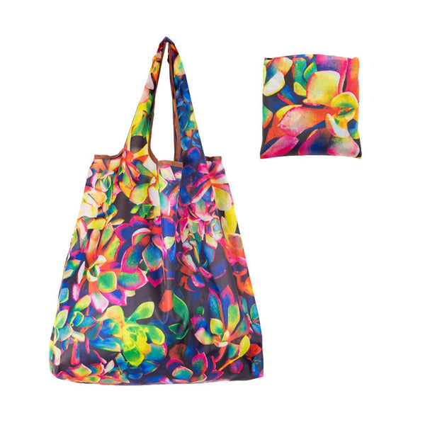 Oxford Foldable Recycle Shopping BagEco Friendly Ladies Reusable Shopping Tote Bag Floral Fruit Vegetable Grocery Pocket