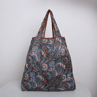 Oxford Foldable Recycle Shopping BagEco Friendly Ladies Reusable Shopping Tote Bag Floral Fruit Vegetable Grocery Pocket