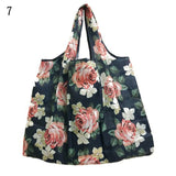 Lady Foldable Recycle Reusable Shopping Bags Portable Cartoon Floral  Printed Fruit Vegetable Tote Bag Eco Friendly Grocery Bags