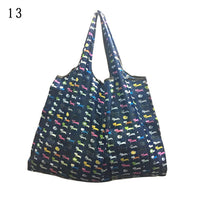 Lady Foldable Recycle Reusable Shopping Bags Portable Cartoon Floral  Printed Fruit Vegetable Tote Bag Eco Friendly Grocery Bags