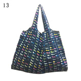 Lady Foldable Recycle Reusable Shopping Bags Portable Cartoon Floral  Printed Fruit Vegetable Tote Bag Eco Friendly Grocery Bags