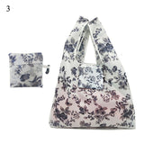 Lady Foldable Recycle Reusable Shopping Bags Portable Cartoon Floral  Printed Fruit Vegetable Tote Bag Eco Friendly Grocery Bags