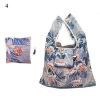 Lady Foldable Recycle Reusable Shopping Bags Portable Cartoon Floral  Printed Fruit Vegetable Tote Bag Eco Friendly Grocery Bags