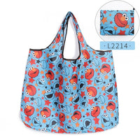 Foldable Shopping Bag Eco-friendly Folding Reusable Portable Shoulder Handbag Waterproof Polyester for Travel Grocery Bags