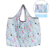 Foldable Shopping Bag Eco-friendly Folding Reusable Portable Shoulder Handbag Waterproof Polyester for Travel Grocery Bags