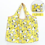 Foldable Shopping Bag Eco-friendly Folding Reusable Portable Shoulder Handbag Waterproof Polyester for Travel Grocery Bags