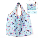 Foldable Shopping Bag Eco-friendly Folding Reusable Portable Shoulder Handbag Waterproof Polyester for Travel Grocery Bags